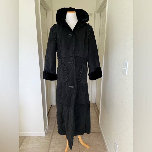 Steve Madden Leather Trench Coat - Picture 1 of 14